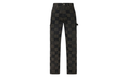Checkered Carpenter Jeans "Brown" AMBMJE1096 210