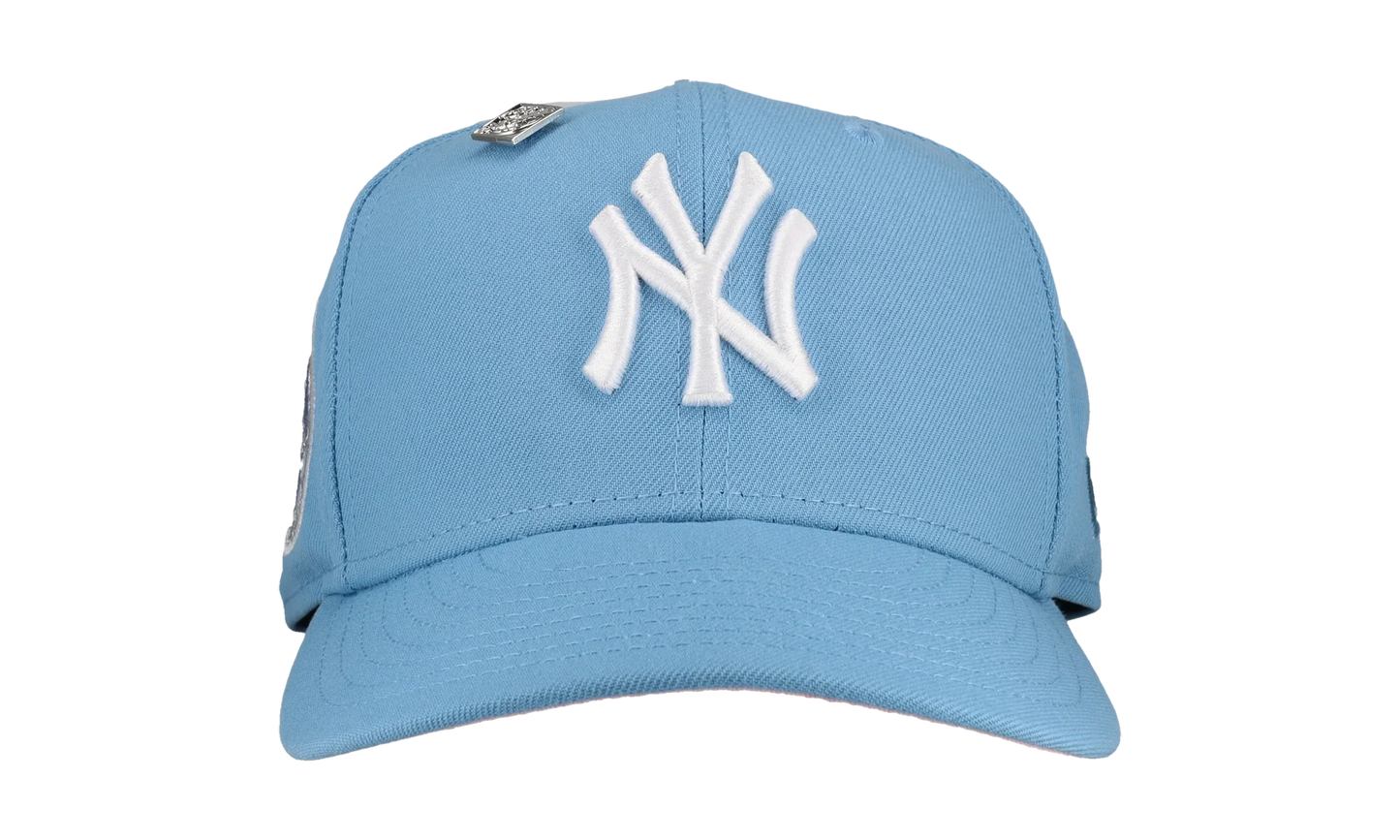 59FIFTY New York Yankees 1962 World Series Fitted Hat "Sky Blue / Pink / Metallic" 123451300845
