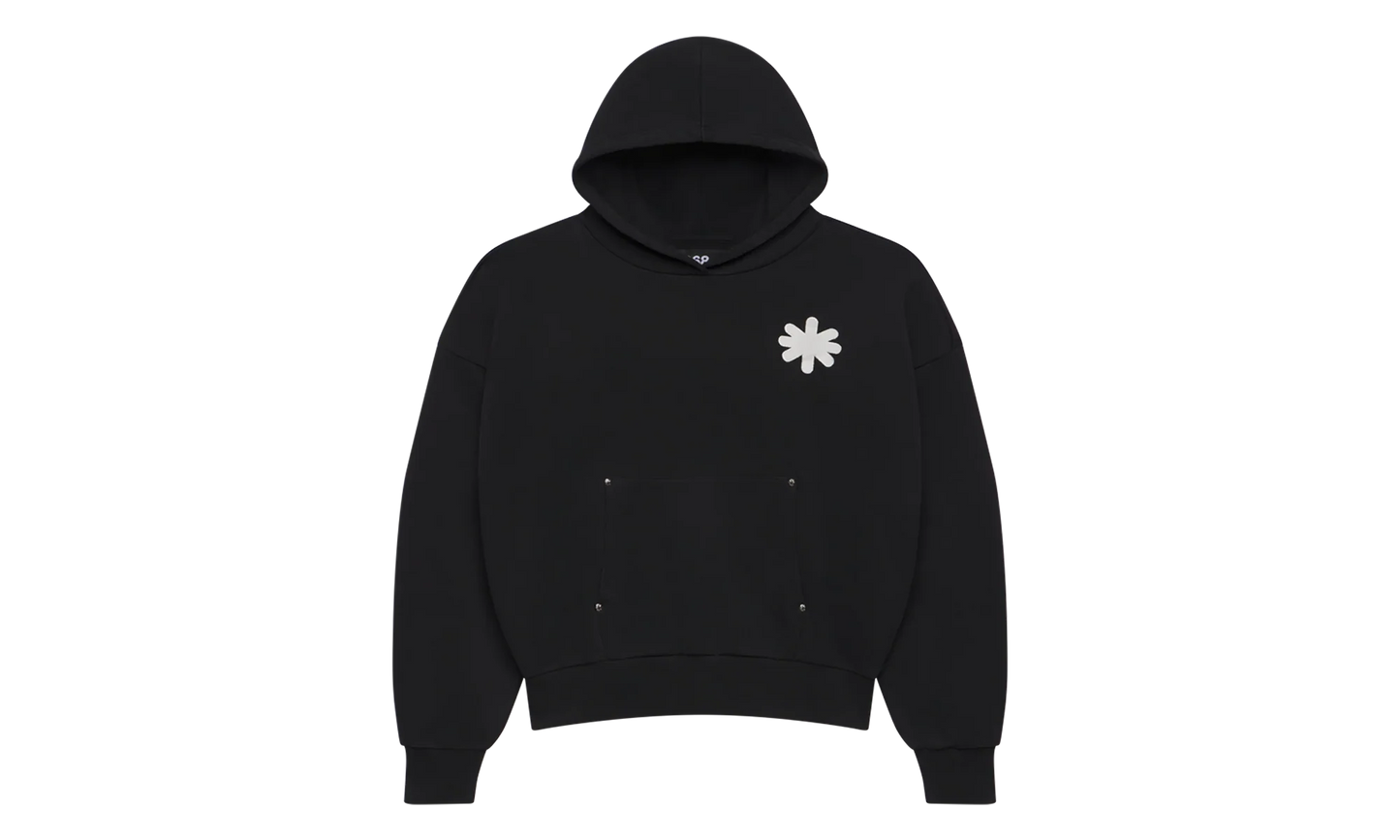 Distressed Script Hoodie "Black" LST 21 22712 BLK