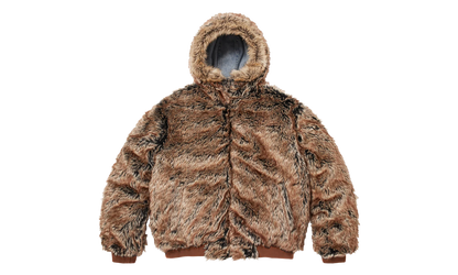 Reversible Faux Fur Hooded Work Jacket "SS26 - Denim" SU27009