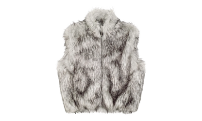 Fake Fur Reversible Vest "White" 12115616 WHIT