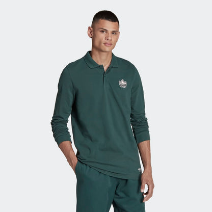 Men's adidas Graphics Campus Long Sleeve Polo Shirt