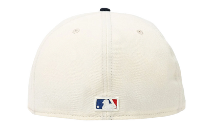 59FIFTY MLB ATLANTA BRAVES FITTED HAT "ERIC EMANUEL - Cream/ Navy" EE429
