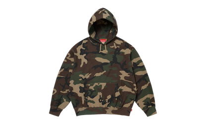Satin Appliqué Hooded Sweatshirt "SS26 - Woodland Camo" SU27497