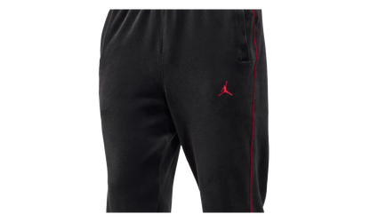 Jordan Brooklyn Velour Track Trousers "Black / Gym Red" HV1872 010