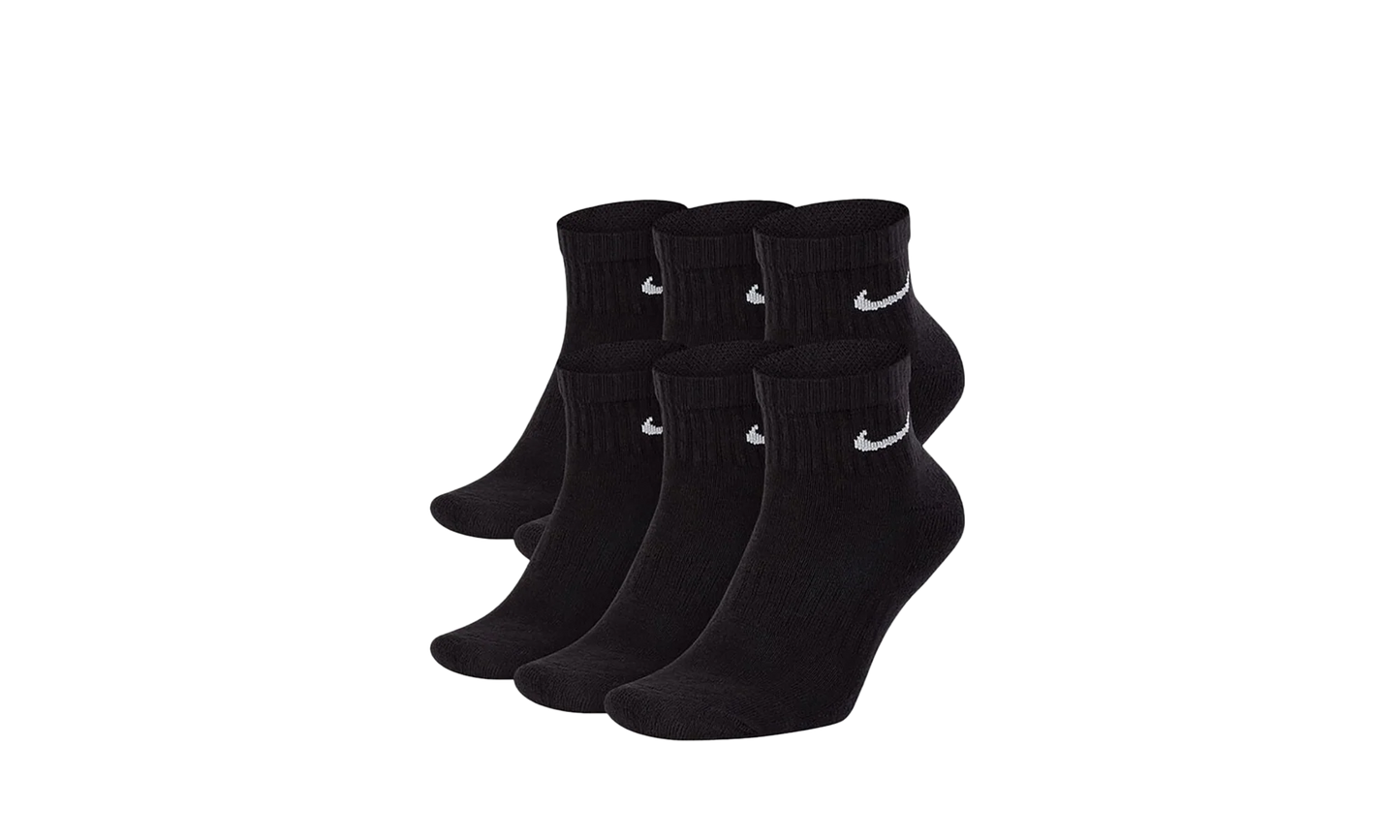 Everyday Cushioned Training Ankle Socks (6 Pairs) "Black / White" SX7669 010