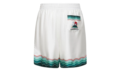 Montagne Ondulee Silk Shorts "White" MPF25 TR 012 03