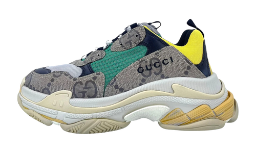 The Hacker Project Triple S "Gucci - Beige Green Yellow" 681067 UMO20 9766