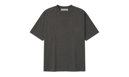 Embroidered Classic Short Sleeve Tee "Charcoal Heather" 125HO254191F