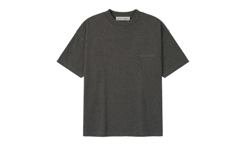Embroidered Classic Short Sleeve Tee "Charcoal Heather" 125HO254191F
