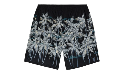 Allover Palms Swimshort "Black / Off White" PMFA005S22FAB0081003