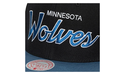 NBA Hardwood Classics Script 2.0 Snapback Cap "Minnesota Timberwolves - Black" HHSS3282 MTIYYPPPBLCK