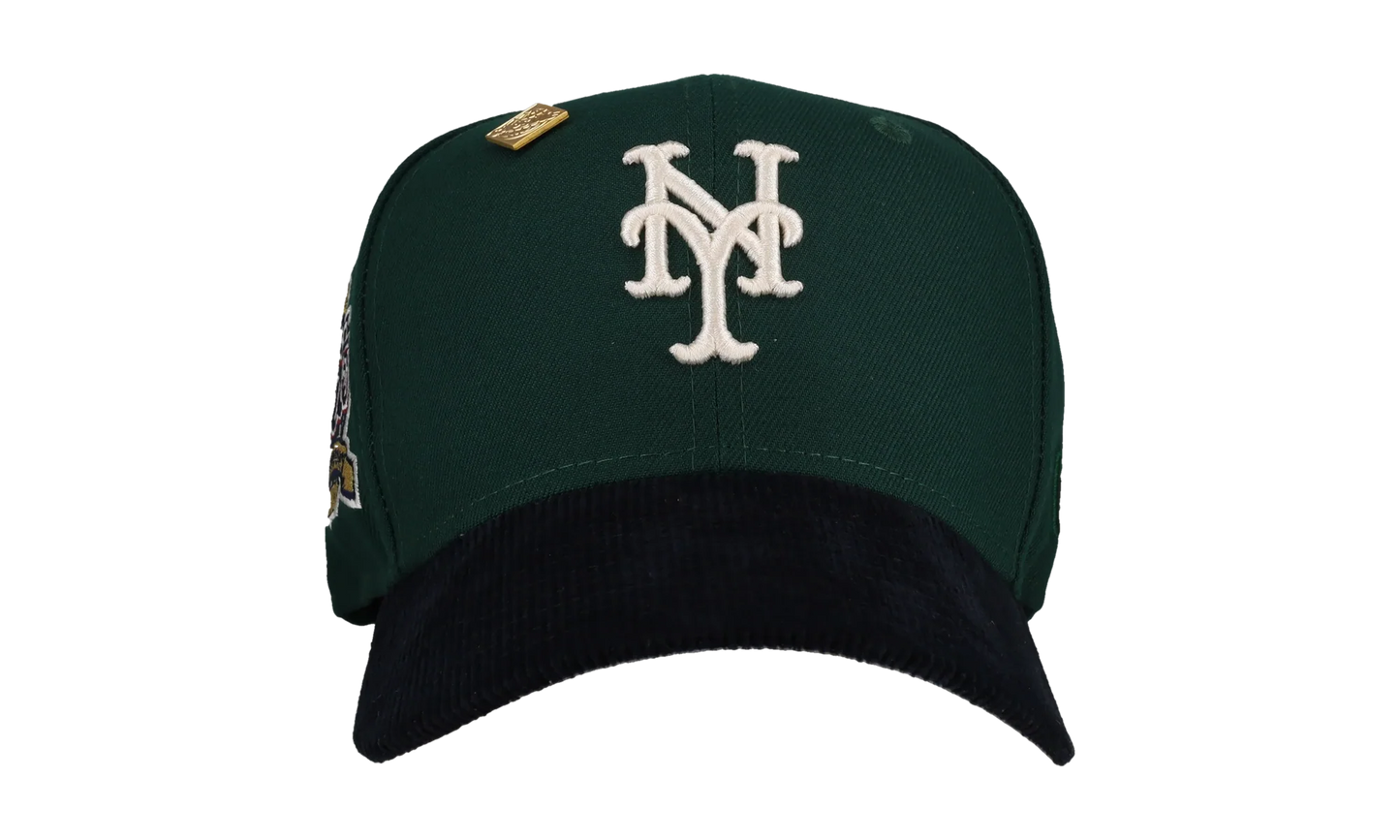 59FIFTY New York Mets 40th Season Fitted Hat "Green / Navy - Corduroy Visor" NE197