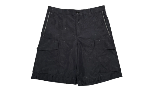 Technical Grid Cargo Shorts "Black" 1ABJI9