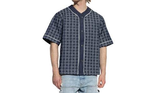 Ma Quad Denim Baseball Shirt "RAW INDIGO" AMDNIR1042