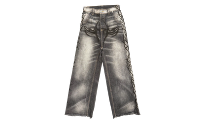 Graffiti Denim Jeans "Black" HSR217