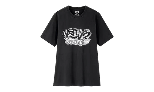 Uniqlo Wordmark Tee "Black" KAWS202488