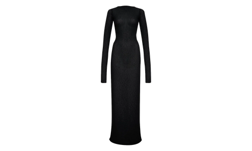 Sheer Knit Jersey Dress WMNS "Black" RHSS24DR02852372 BLK