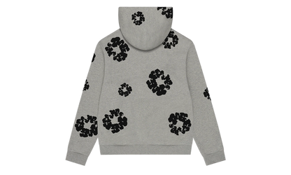 Black Cotton Wreath Hoodie "Grey" DT352
