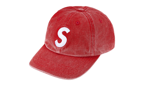 Pigment Coated S Logo 6-Panel "SS26 - Red" SU27305