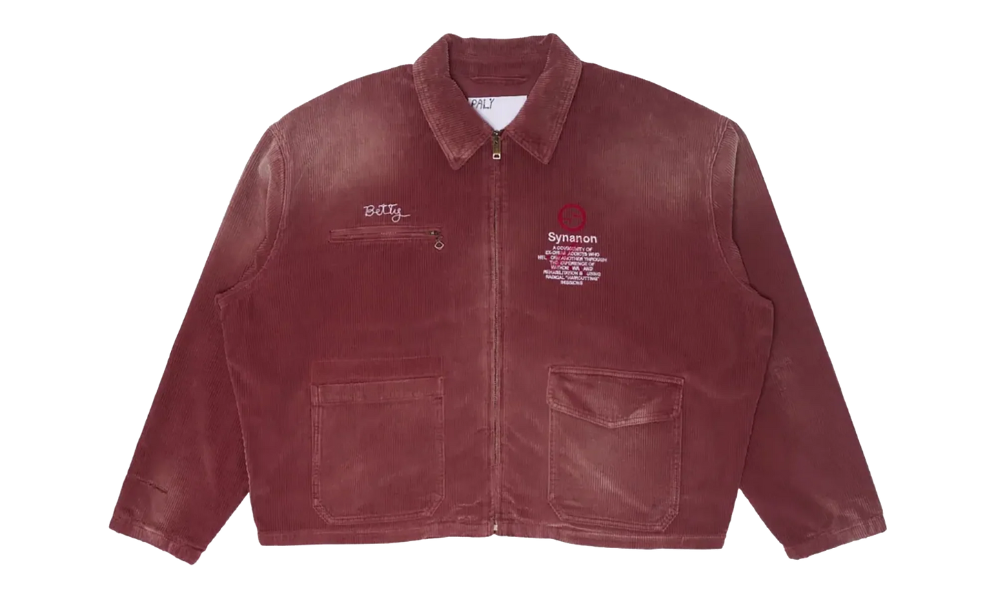 Synanon Cord Work Jacket "Burgundy" 7U001Q3009BUR