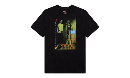 Air Jordan Retro 3 Graphic "Do You Know" T-Shirt "Black" DD5253 010