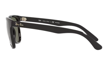 Square Polarized Sunglasses "Polished Black" RB4184-601-9A_54