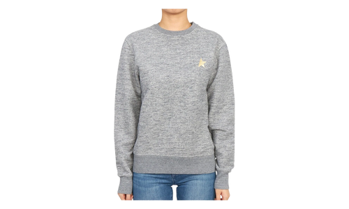Athena Star Collection Sweatshirt WMNS "Medium Grey Melange / Gold" GWP01223.P000522.60311