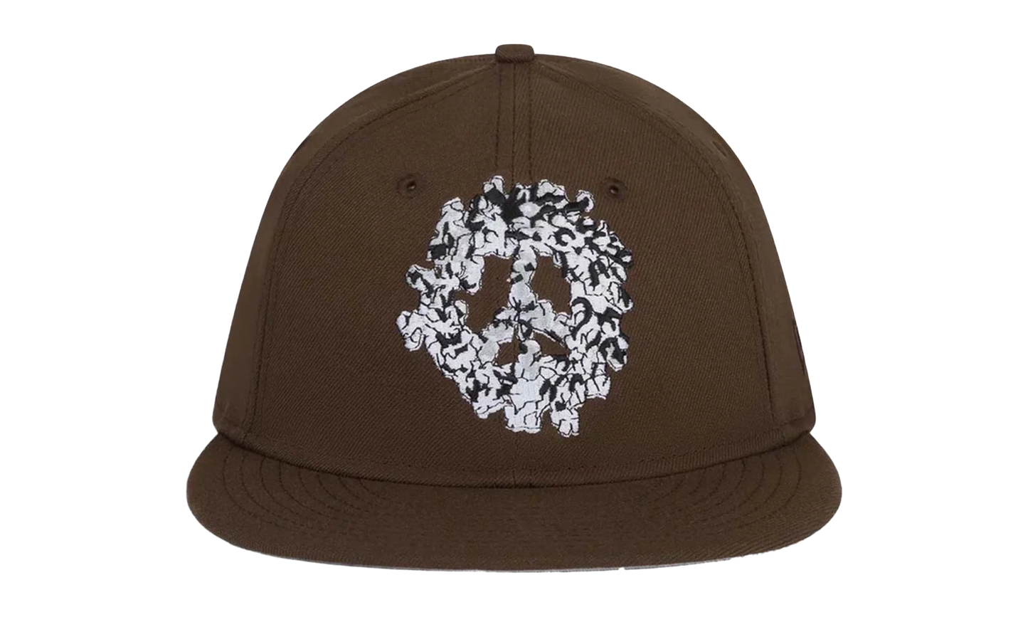 Peace Wreath Snapback Hat "Brown" DT571