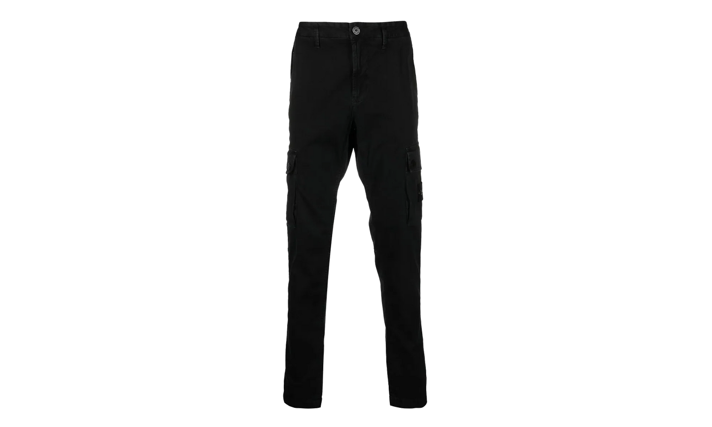 Twill Cargo Pants "Black" 7715303L1 V0129