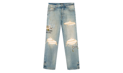 Chateau MX1 Straight Flare Jeans "Aged Indigo" AMBMJE1065 921