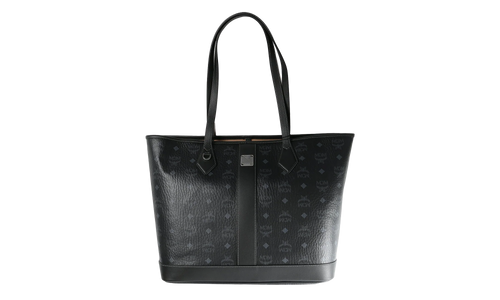Medium Liz Shopper in Visetos "Black" MWPGSLR02BK001