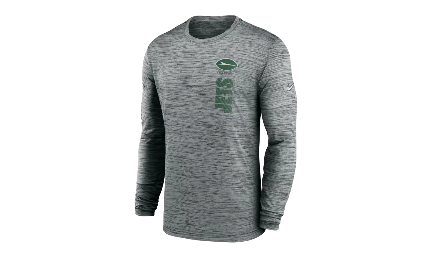 Sideline Velocity Long-Sleeve Dri-Fit T-Shirt "NFL New York Jets - Grey" 02EQ06G72 CAT