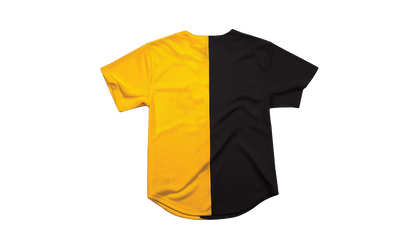 NFL Split Color Mesh Button Front Shirt "Pittsburgh Steelers- Black" FA88Y3 PST K HFH
