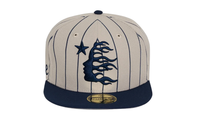 Path To Paradise Baseball Fitted Hat "White / Blue" HSR112