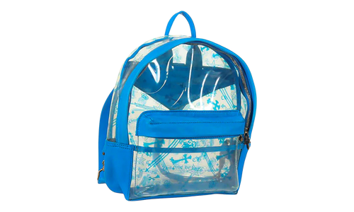 PVC BACK TO SCHOOL Backpack "Vinyl Leather Blue" CHRM0899