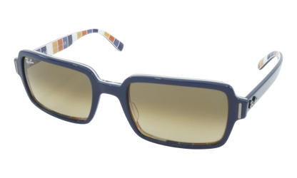 RECTANGULAR SUNGLASSES "BLUE ON STRIPES ORANGE" RB2189-132085_54