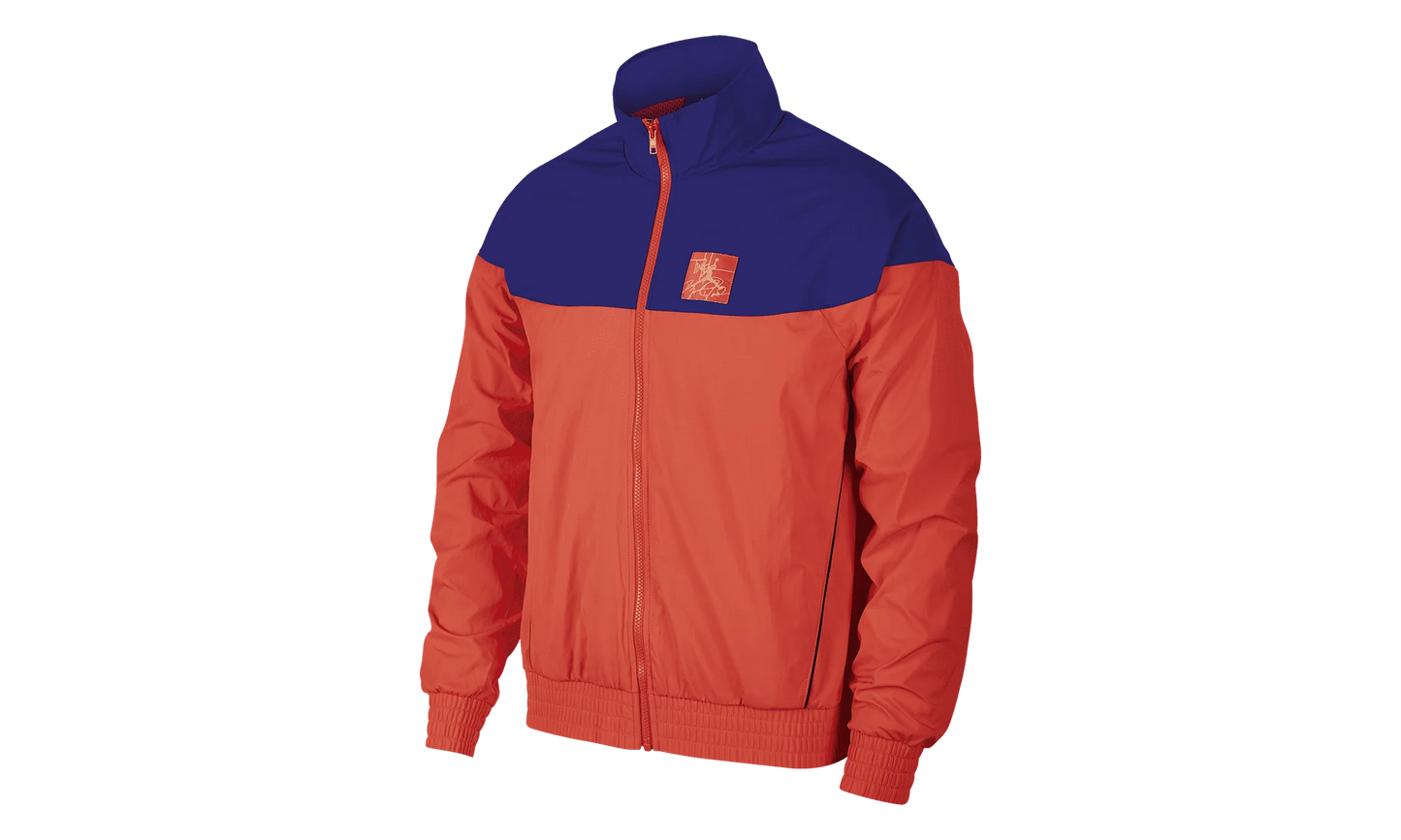 Air Jordan Tinker Legacy Windbreaker Jacket "Ember Glow / Light Concord" BQ0295 850