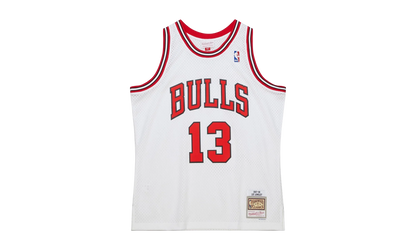 NBA Luc Longley Jersey "1997 Chicago Bulls - White" SMJY6370 CBU97LLOWHIT