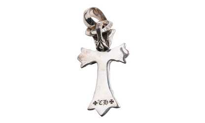 Double Cross Pendant with Bale "Silver" CHRM1154