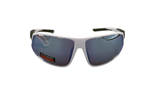 Strive Sunglasses "Tuned Baseball Blue - Satin White / Carbon" 8650108 110664