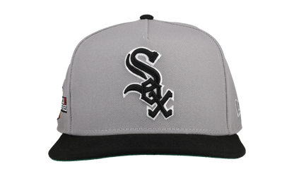 9FIFTY Chicago White Sox 2005 World Series A Frame Snapback Hat "Grey / Black" NE95
