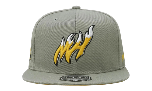 NBA Hardwood Classics Fitted Cap "Miami Heat - Sunny Gray" 6HSFDX21134 MHEGREY
