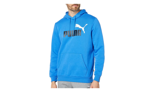 Essential+ Big Logo Fleece Hoodie "Nebulas Blue" 846849 75