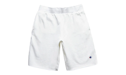 C-Life Reverse Weave Cut Off Shorts "White" 89597 045