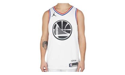 Air Jordan NBA GSW Curry All-Star Edition Swingman Jersey "White" BV3574 101