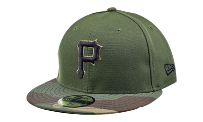 59FIFTY Pittsburgh Pirates Fitted Hat "Olive Camo" 70413903