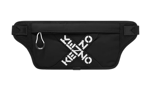 Logo Print Flat Belt Bag "Black" 5SA225 F21 99