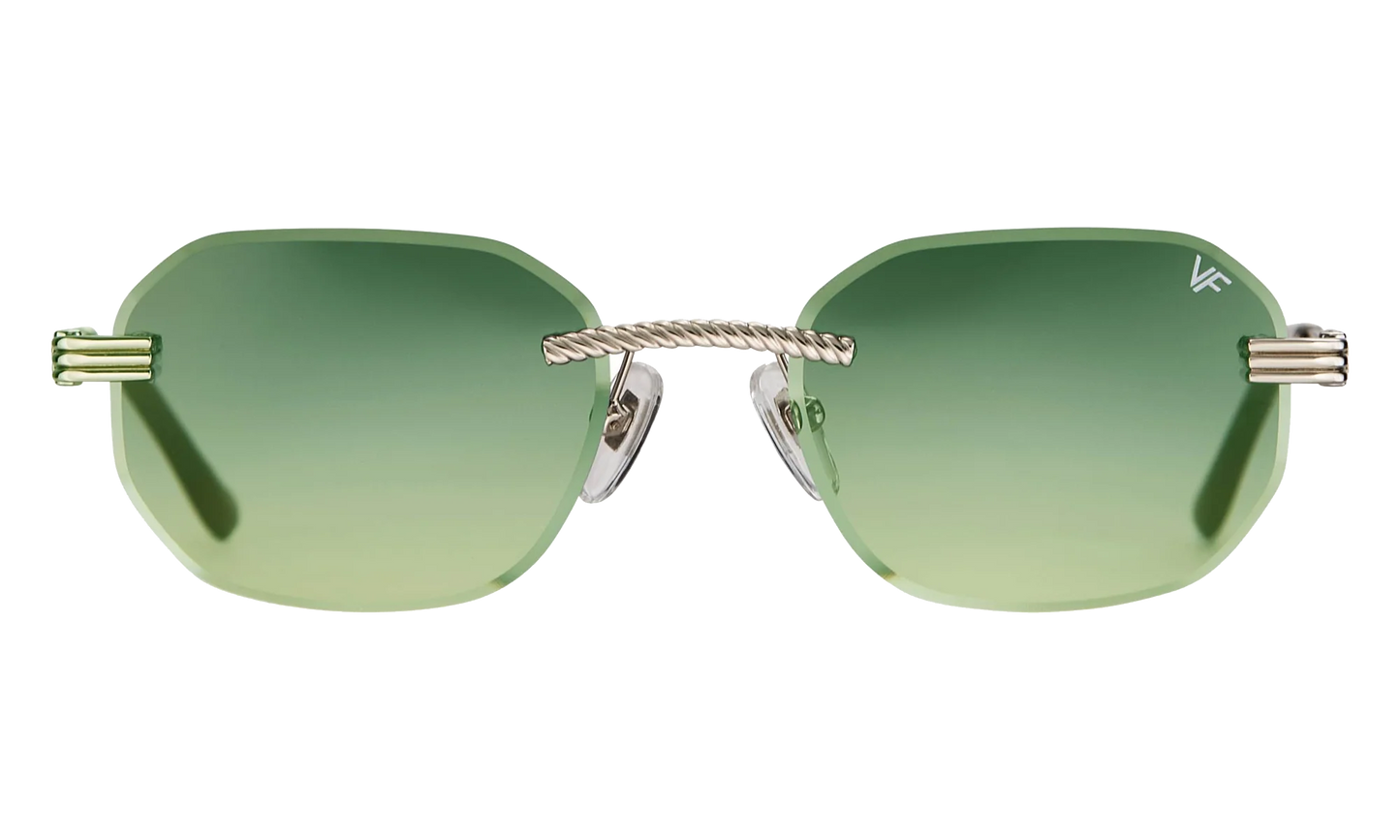 Hustler Rimless Drill Mount 24KT "White Gold / Green / Yellow" DMHU2 0052 42A6