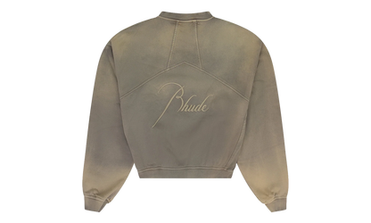 Script Logo Sunfaded Crewneck Sweatshirt "Elephant Green" RHDMHDS0043 ELGRN